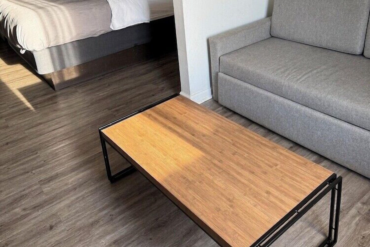 Laptop workspace, blackout drapes, iron/ironing board, WiFi (free)