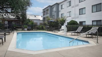 Outdoor pool, open 6:00 AM to 11:00 PM, pool umbrellas, pool loungers