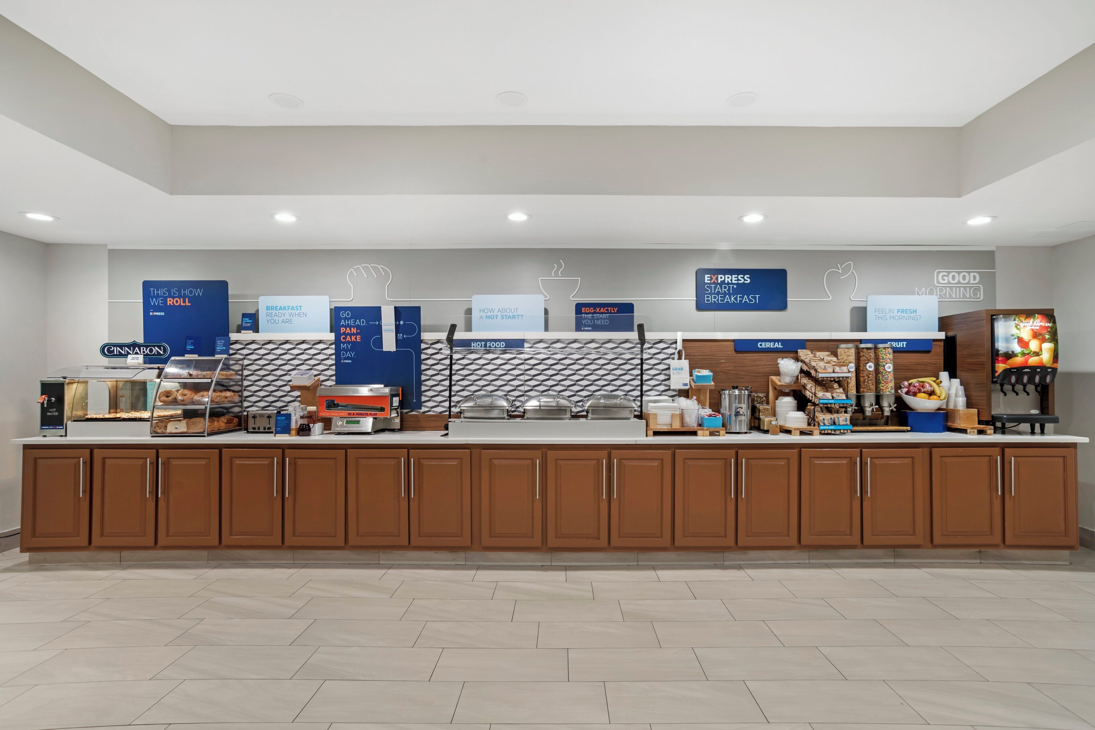 Free buffet breakfast