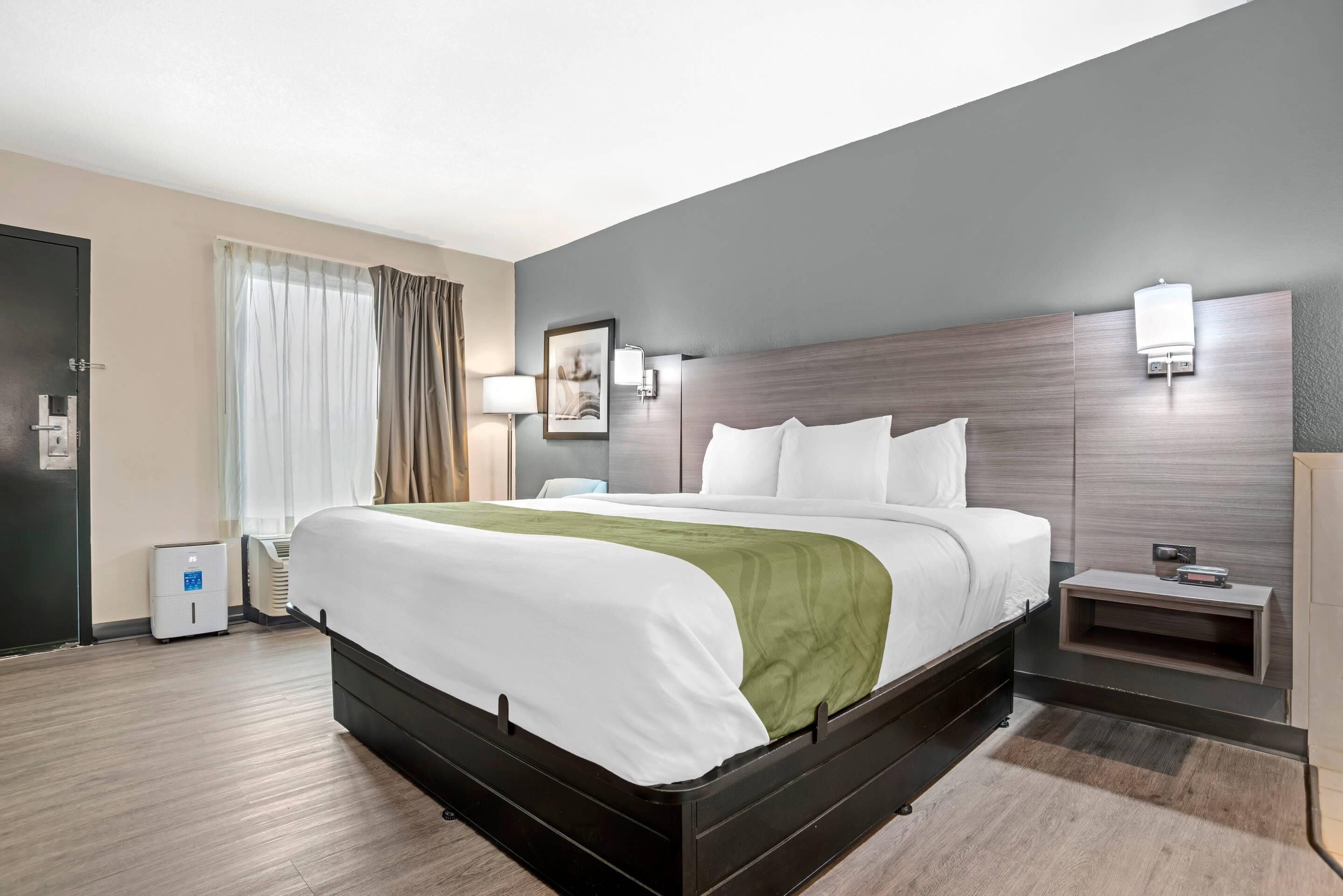 スタンダード ルーム キングベッド 1 台 禁煙 | デスク、遮光カーテン、アイロン / アイロン台、ベビーベッド (無料)