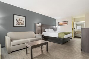 Suite, 1 King Bed, Non Smoking | Desk, blackout drapes, iron/ironing board, free cribs/infant beds