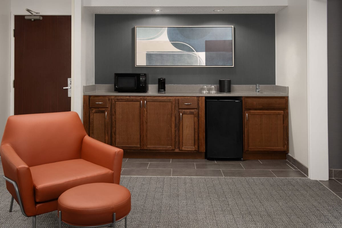 suite, 1 king bed with sofa bed, non smoking | private kitchen | fridge, microwave, coffee/tea maker