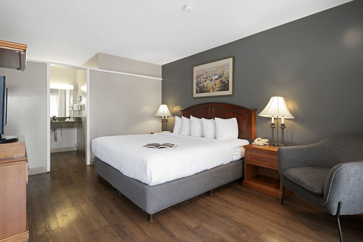 Blackout curtains, iron/ironing board, free WiFi, bed sheets