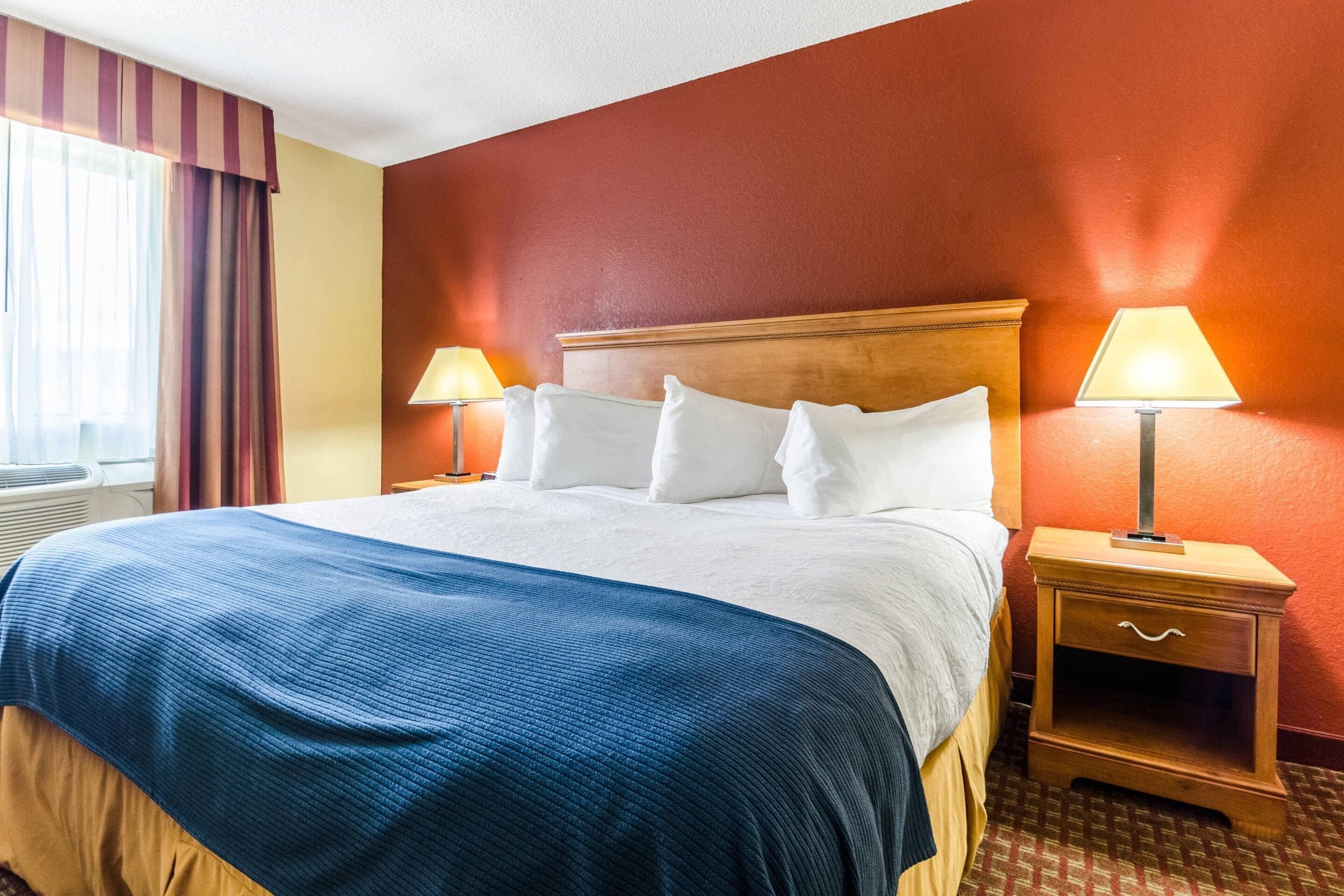 In-room safe, desk, iron/ironing board, free cribs/infant beds