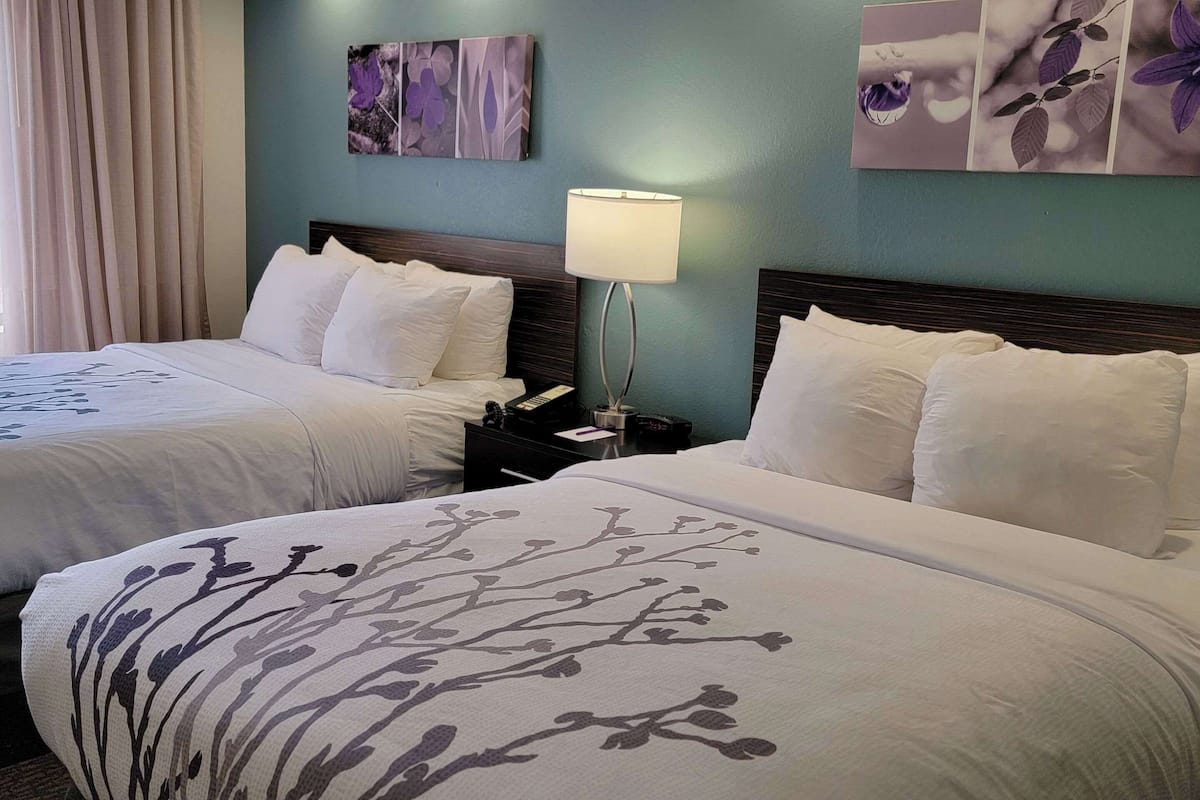Standard Double Room, 2 Double Beds, Non Smoking | Desk, iron/ironing board, free WiFi, bed sheets