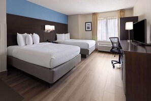 Room, 2 Double Beds, Non Smoking | Egyptian cotton sheets, premium bedding, individually furnished, desk