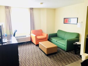 Studio Suite, 1 King Bed, Non Smoking | Living room | TV