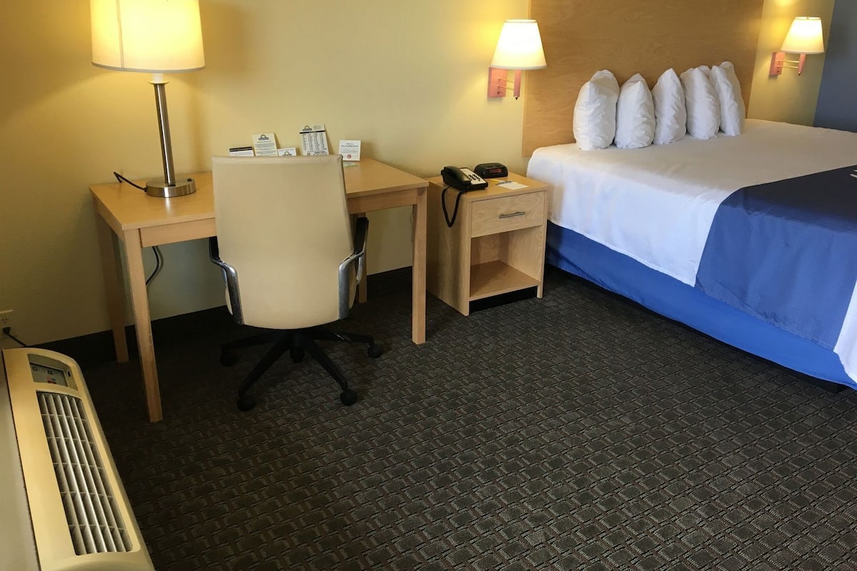 Hypo-allergenic bedding, desk, iron/ironing board, free cots/infant beds