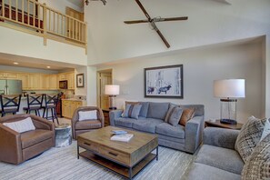 Premier Condo, 4 Bedrooms | Living area | TV - St James Beaver Creek, A Vail Resorts Property (Avon)