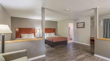 Premium bedding, desk, blackout curtains, iron/ironing board