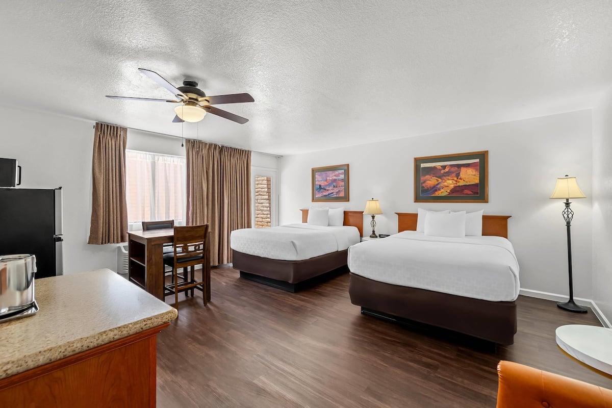 Standard Room, 2 Queen Beds, Non Smoking | Egyptian cotton sheets, premium bedding, down comforters, pillowtop beds