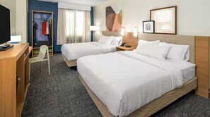 Room, 2 Queen Beds | Desk, free WiFi, bed sheets