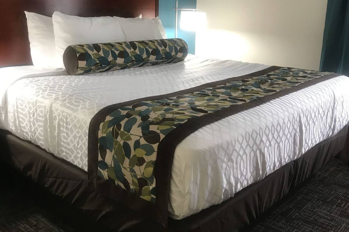 In-room safe, desk, laptop workspace, blackout drapes