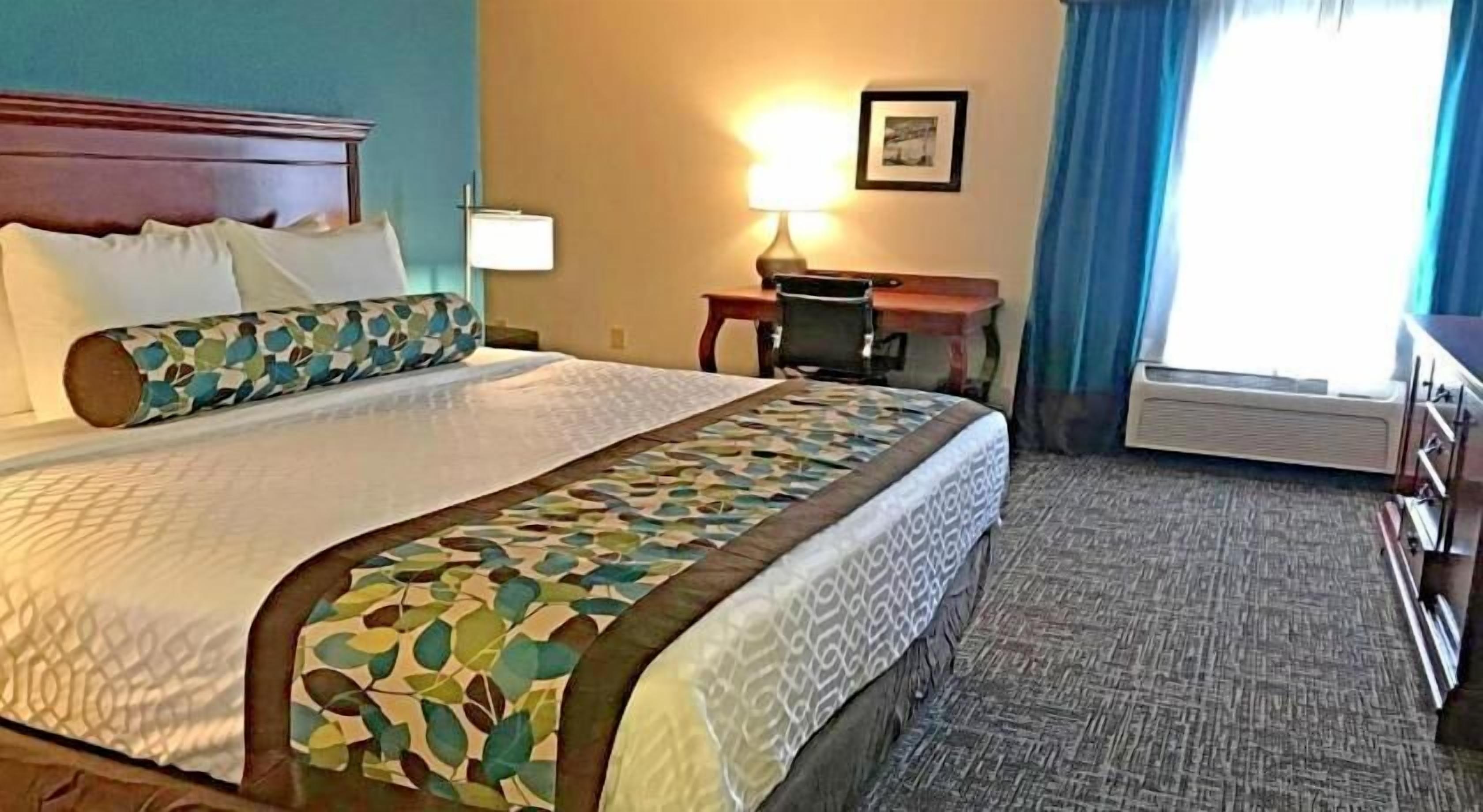 In-room safe, desk, laptop workspace, blackout drapes