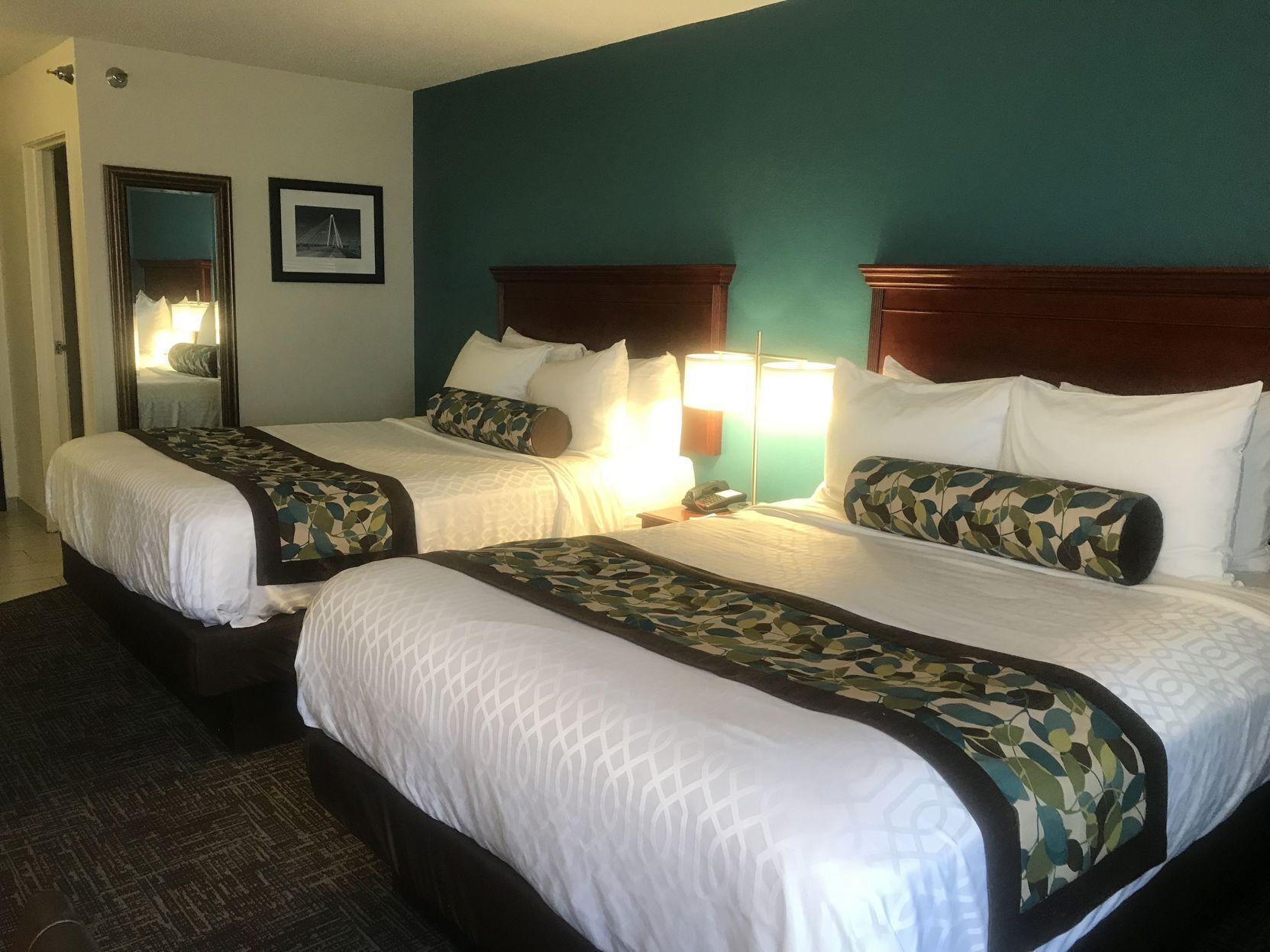 In-room safe, desk, laptop workspace, blackout drapes