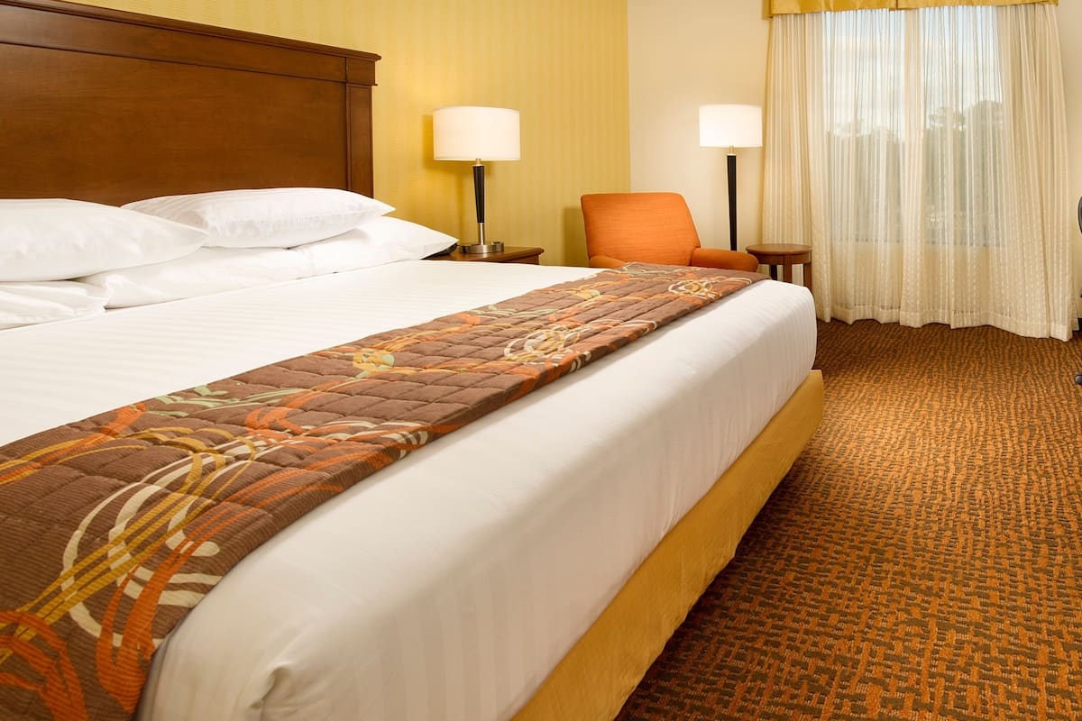 Desk, blackout drapes, iron/ironing board, free cribs/infant beds