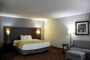 Desk, blackout curtains, iron/ironing board, free WiFi