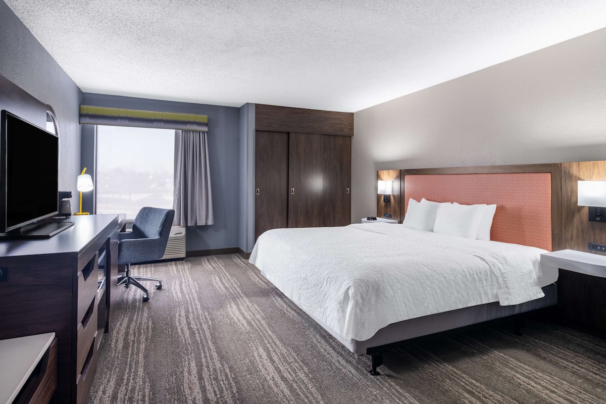 One king bed ns | Premium bedding, pillowtop beds, iron/ironing board