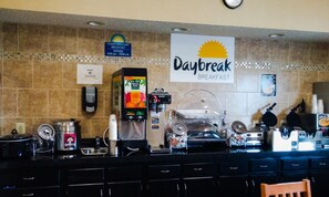 Free daily on-the-go breakfast