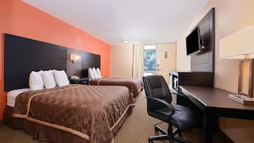 Desk, iron/ironing board, free WiFi, bed sheets