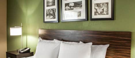 Desk, blackout curtains, iron/ironing board, free WiFi