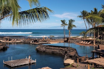 7 outdoor pools, cabanas (surcharge), pool umbrellas at Four Seasons Resort Hualalai