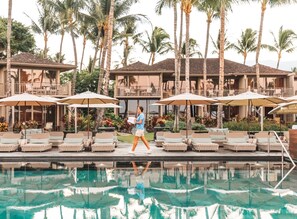 7 outdoor pools, cabanas (surcharge), pool umbrellas
