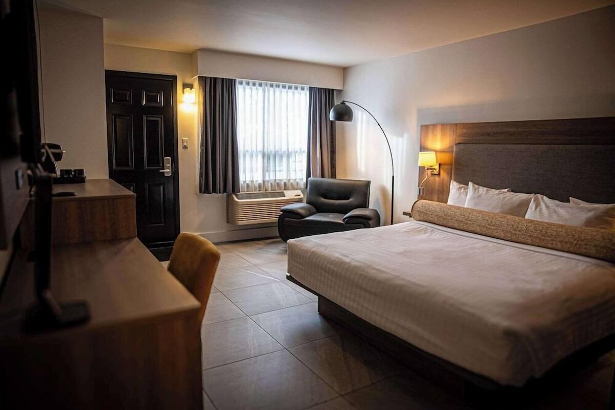 Premium bedding, minibar, desk, iron/ironing board