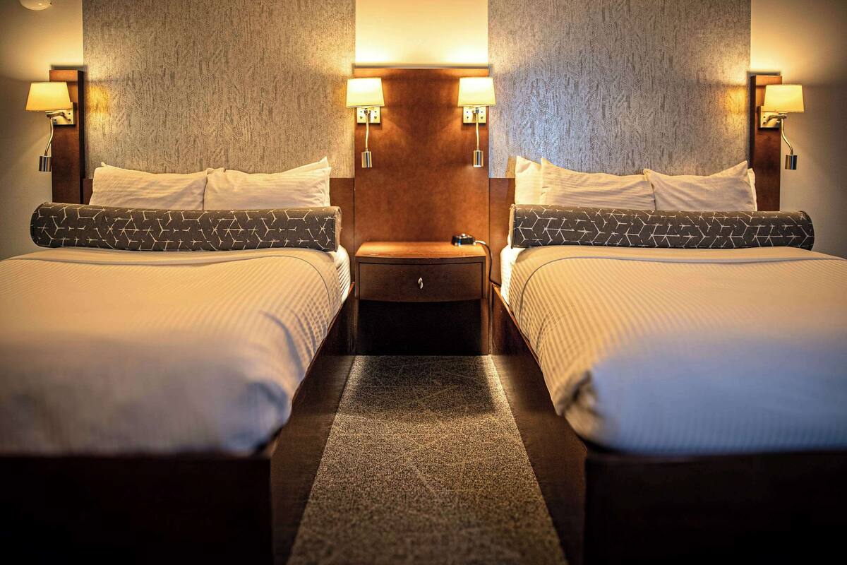 standard room, 2 double beds, non smoking | premium bedding, minibar, desk, iron/ironing board