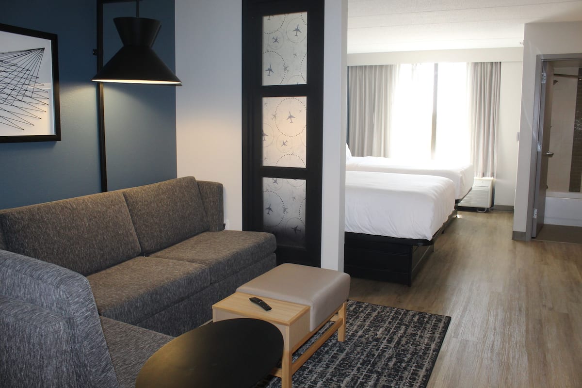 Room, 2 Double Beds, Accessible, Bathtub (Sofa)