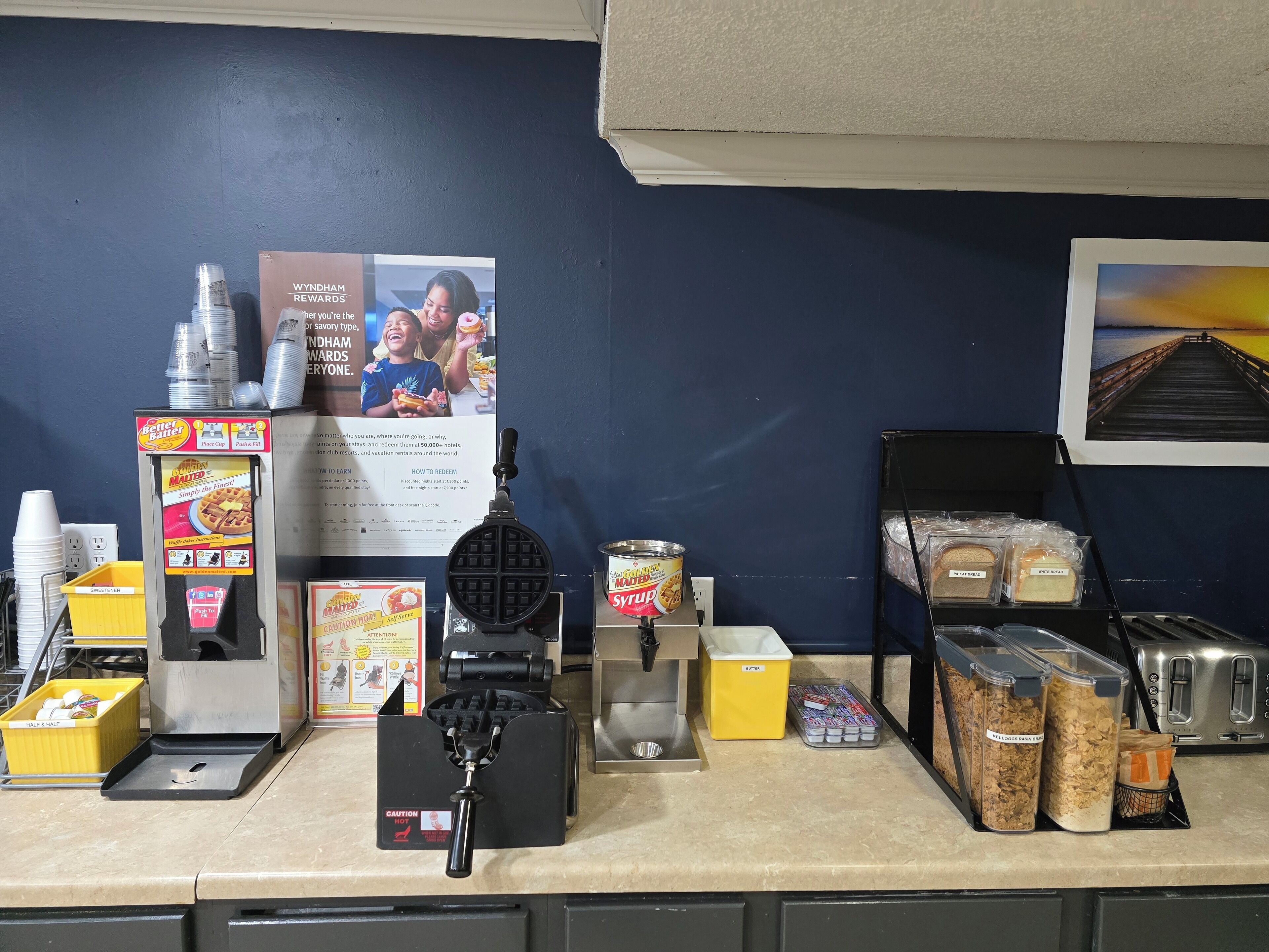 Petit déjeuner à emporter compris tous les jours