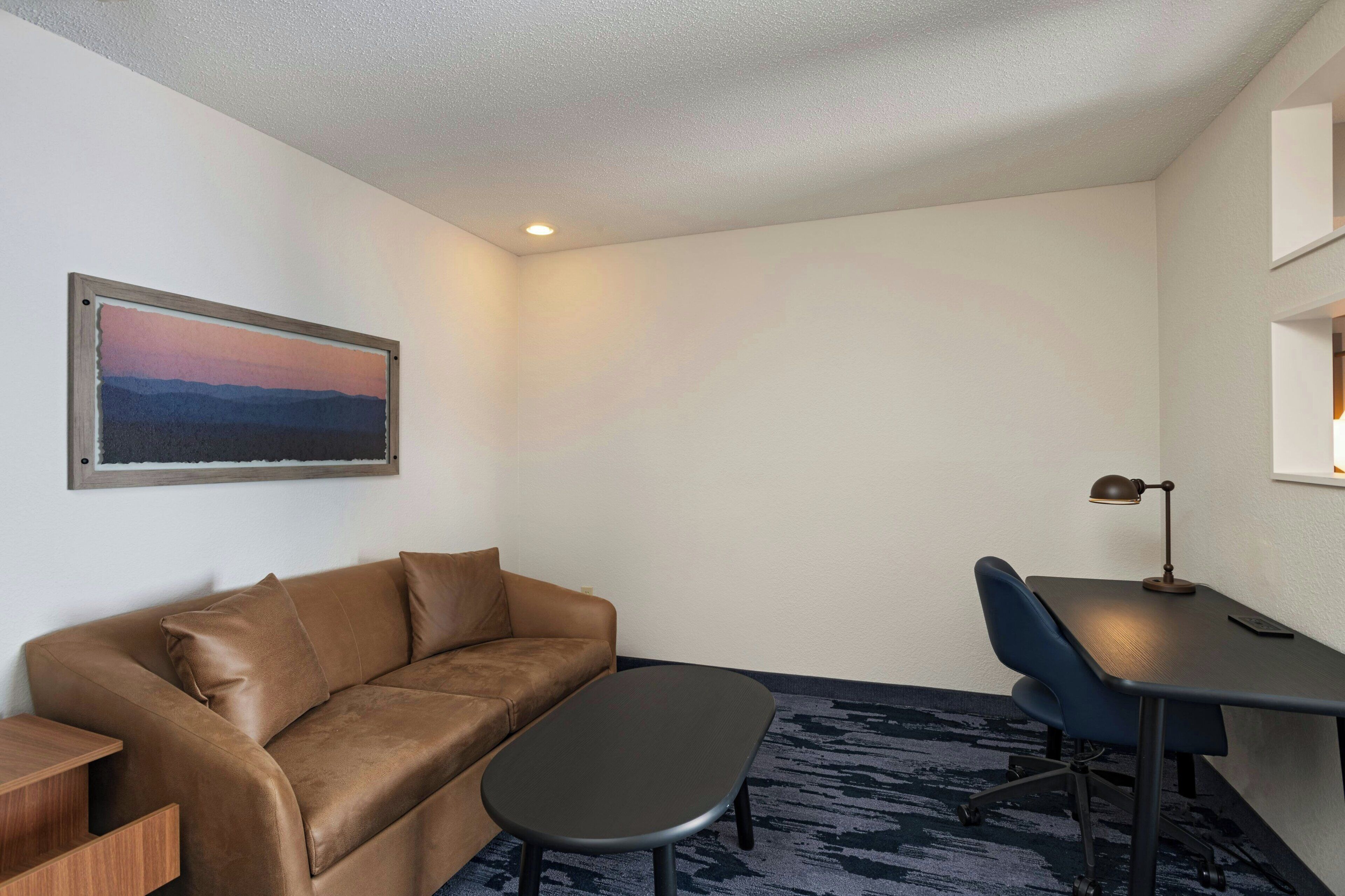 executive suite, 1 king bed with sofa bed | premium bedding, desk, laptop workspace, blackout curtains