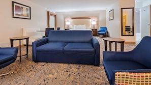 Suite, 1 très grand lit, non-fumeurs (with Sofabed) | Literie de qualité supérieure, surmatelas, bureau, rideaux occultants