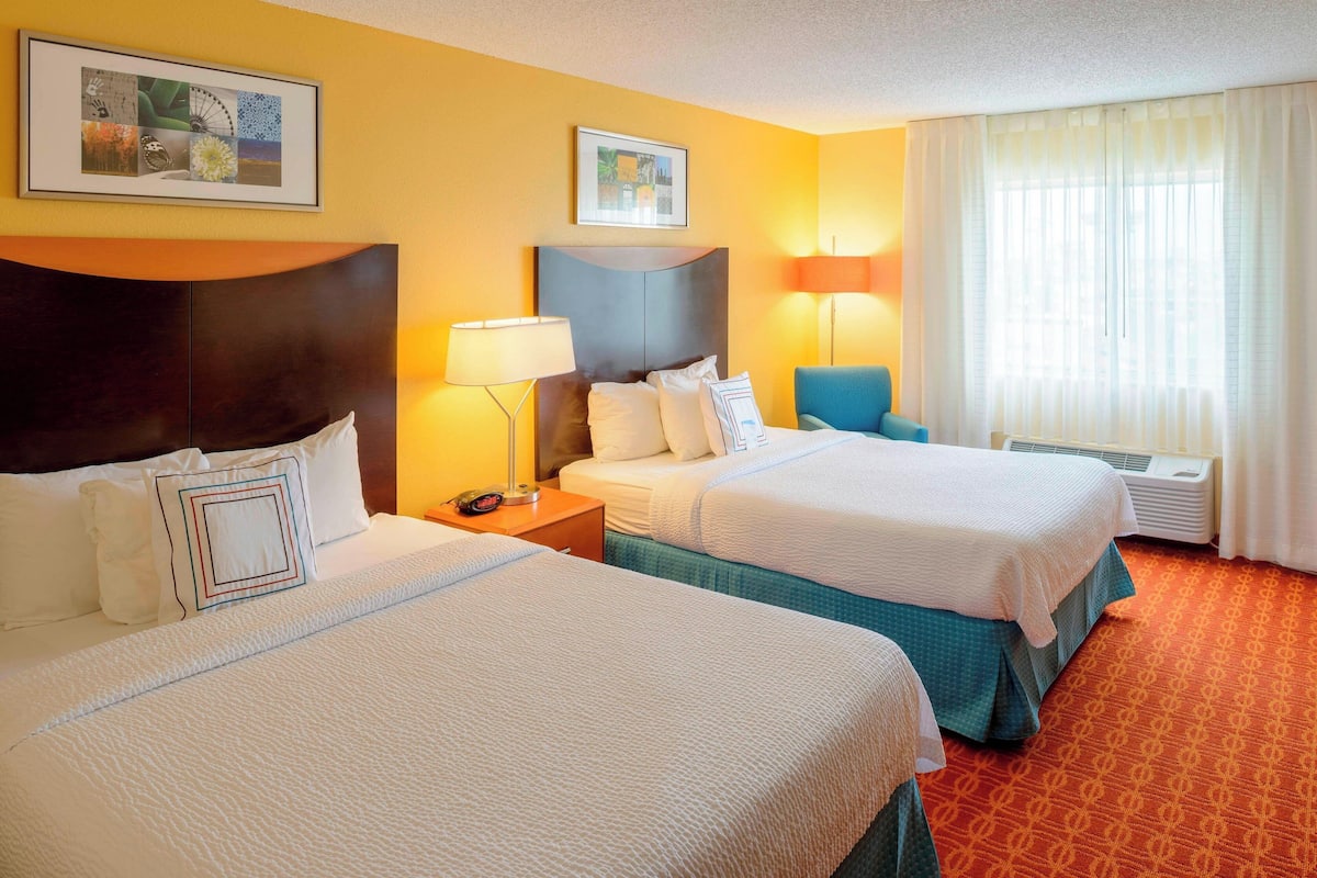 room, 2 queen beds | pillow-top beds, in-room safe, desk, laptop workspace