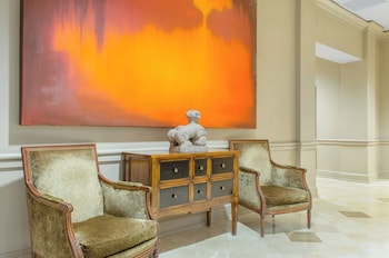 Hotel entrance and lobby at The Riverfront Hotel New Orleans