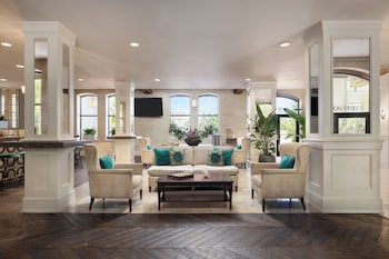 Hotel entrance and lobby at The Riverfront Hotel New Orleans