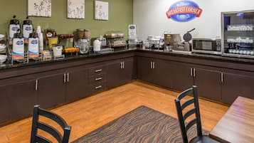 Free daily on-the-go breakfast