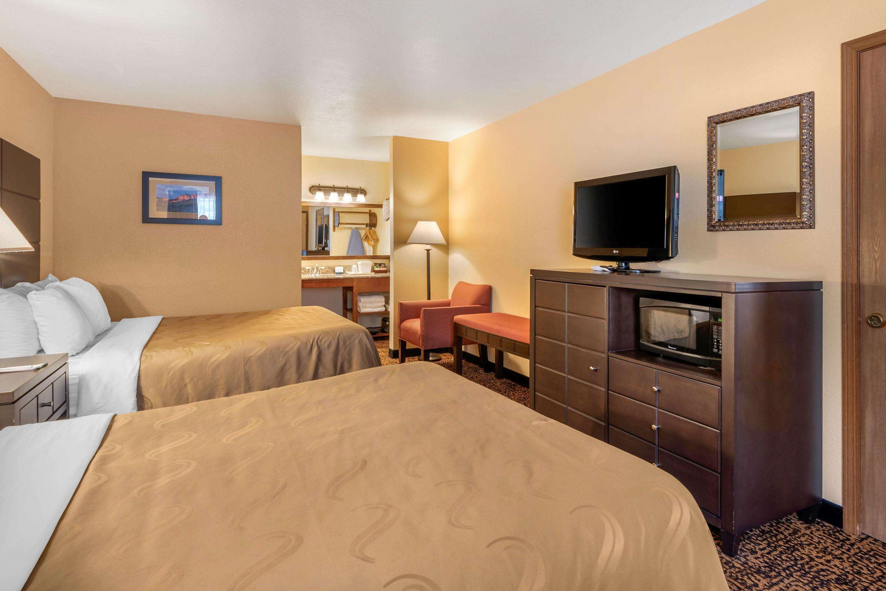 standard suite, 2 queen beds | premium bedding, pillow-top beds, desk, blackout curtains