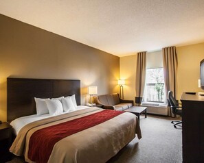 Standardzimmer, 1 King-Bett, Nichtraucher | Bügeleisen/Bügelbrett, kostenloses WLAN, Bettwäsche