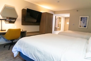 Standard Room, 2 Queen Beds, Microwave | Desk, laptop workspace, blackout drapes, iron/ironing board - Holiday Inn Express La Junta by IHG (La Junta)