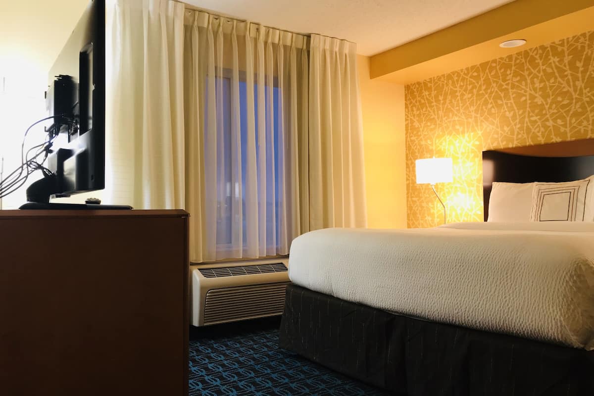 suite, 1 king bed with sofa bed, non smoking | desk, iron/ironing board, free wifi, bed sheets