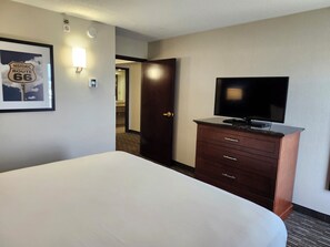 Suite, 1 Bedroom, Non Smoking | Desk, laptop workspace, blackout drapes, iron/ironing board - Heritage Inn & Suites St. Louis/Fenton, Trademark by Wyndham (Fenton)