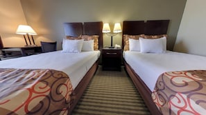 Standard Room, 2 Double Beds, Smoking | In-room safe, iron/ironing board, rollaway beds, free WiFi