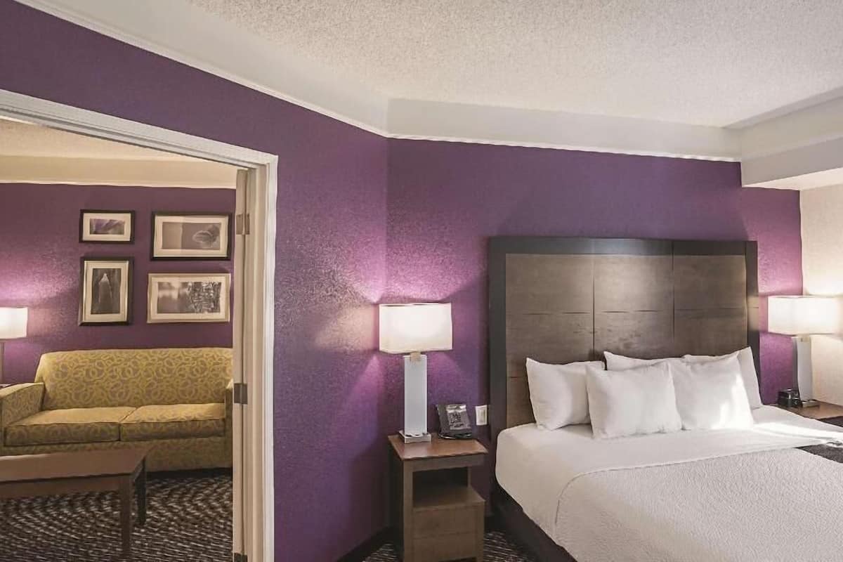 Premium bedding, pillow-top beds, desk, blackout curtains