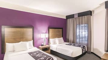 Room, 2 Double Beds, Non Smoking | Premium bedding, pillowtop beds, desk, blackout drapes