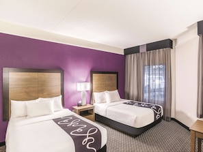 Room, 2 Double Beds, Non Smoking | Premium bedding, pillowtop beds, desk, blackout drapes