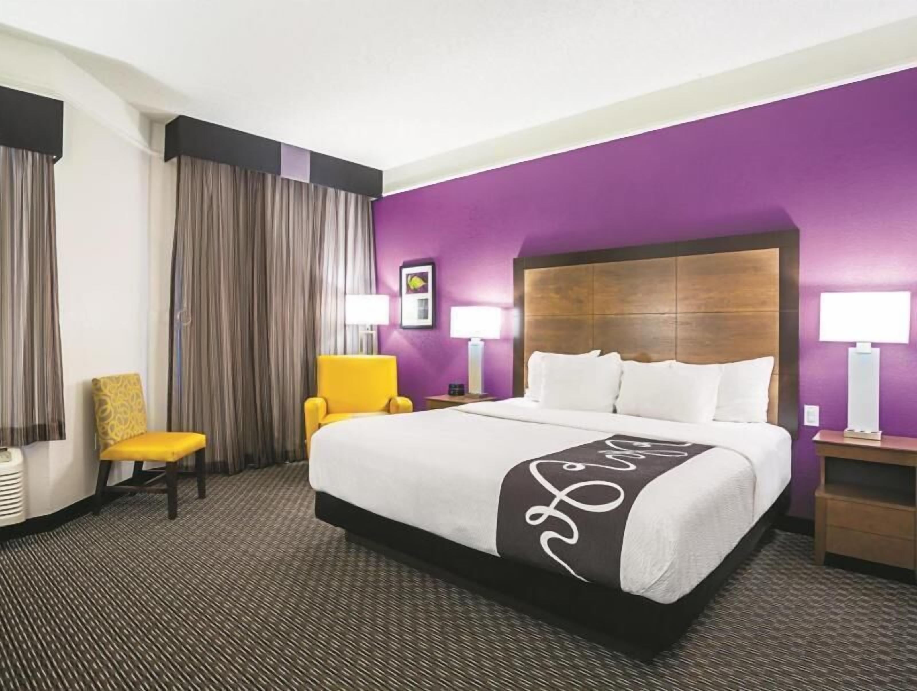 Premium bedding, pillow-top beds, desk, blackout curtains