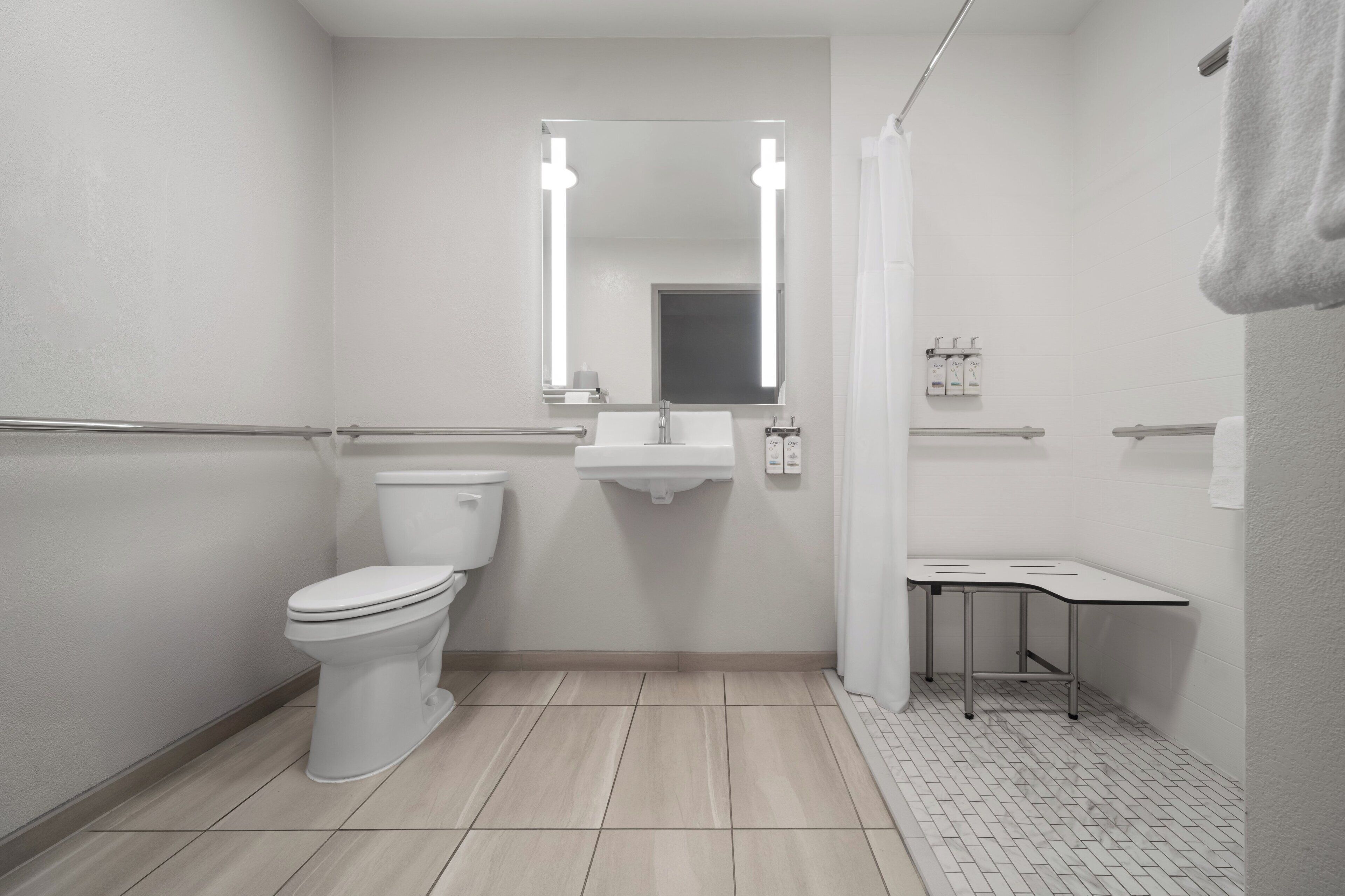 Standard Room, 1 King Bed, Accessible (Mobility, Roll-In Shower) | Premium bedding, in-room safe, desk, blackout drapes