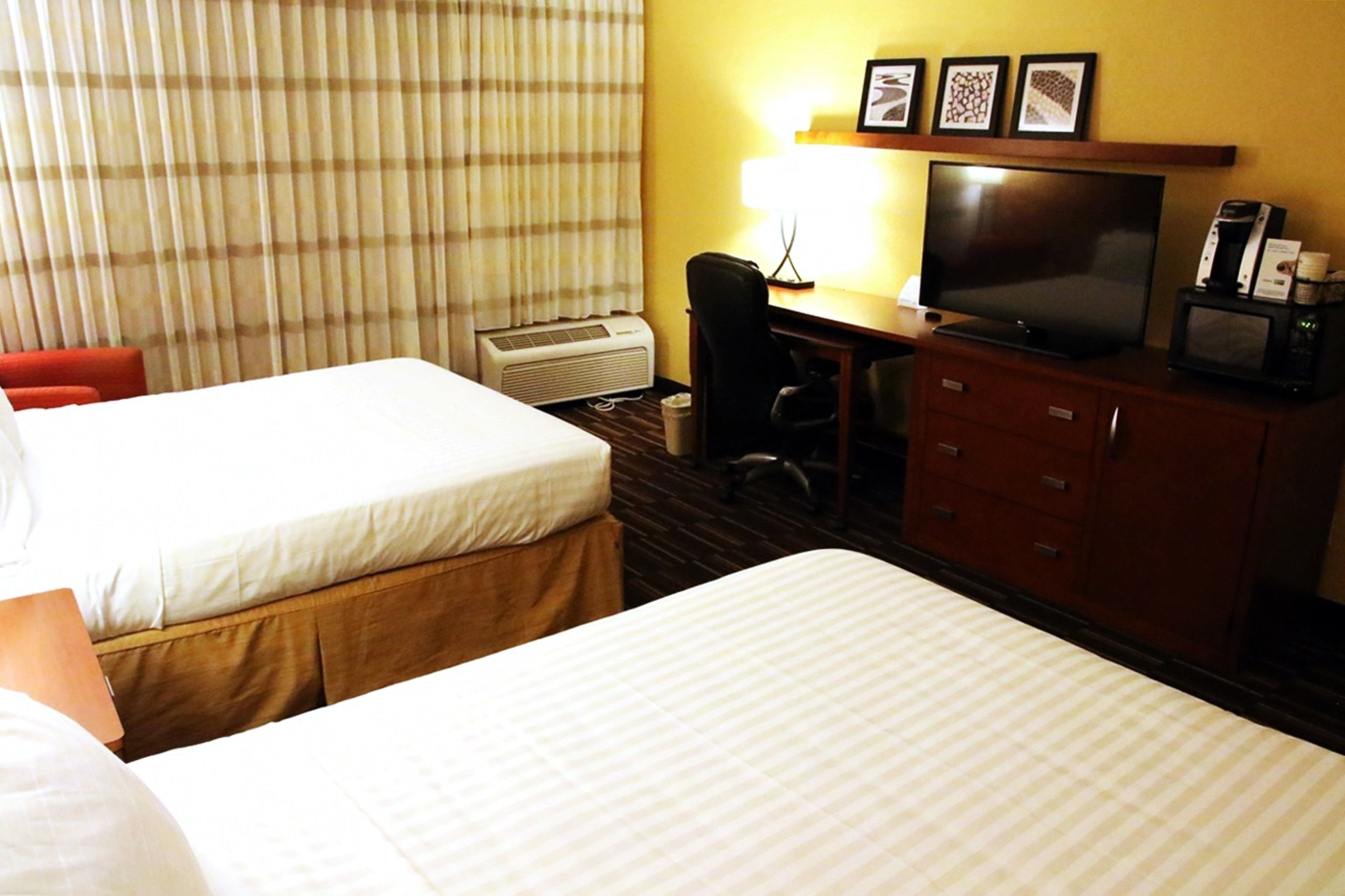 standard room, 2 queen beds | 1 bedroom, premium bedding, in-room safe, desk