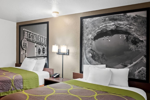 Room, 2 Queen Beds, Non Smoking | Desk, blackout drapes, iron/ironing board, free cribs/infant beds